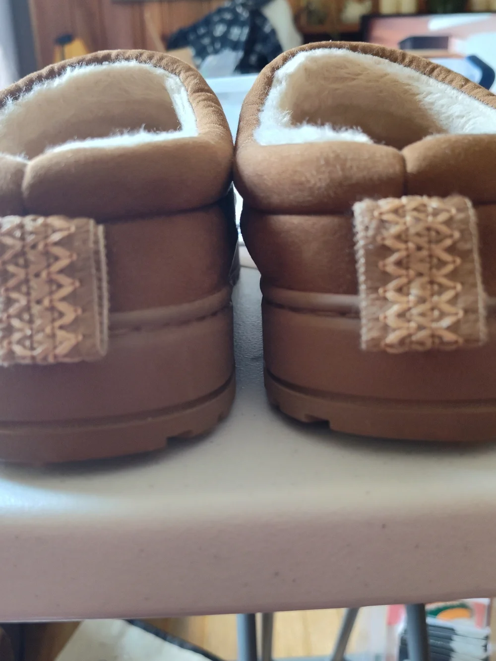 Falls Creek Men's Suede Slip-On Loafers in Tan Brown